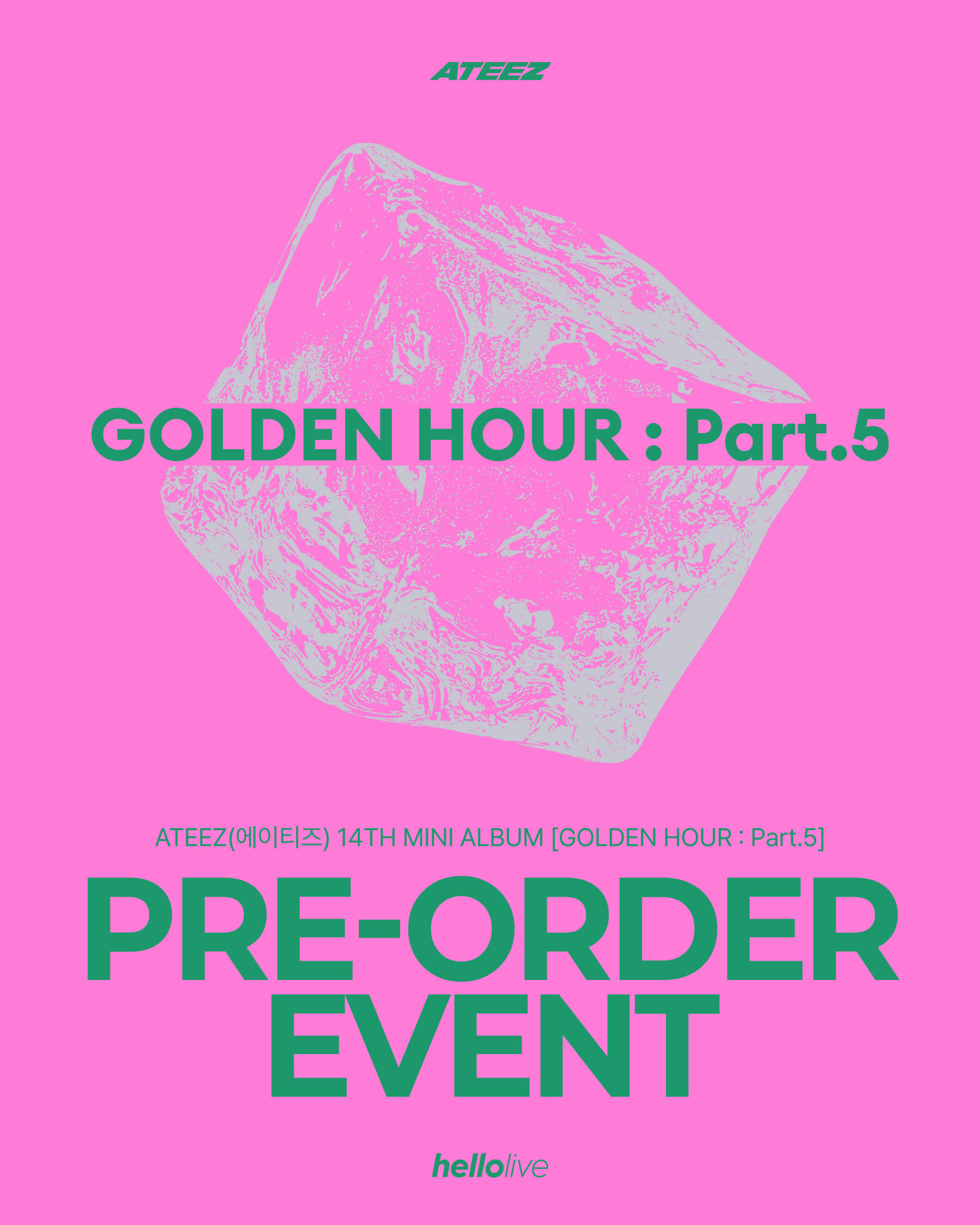 [A / DIARY / Z VER.] [PRE-ORDER EVENT] ATEEZ(에이티즈) 14TH MINI ALBUM [GOLDEN HOUR : Part.5]
