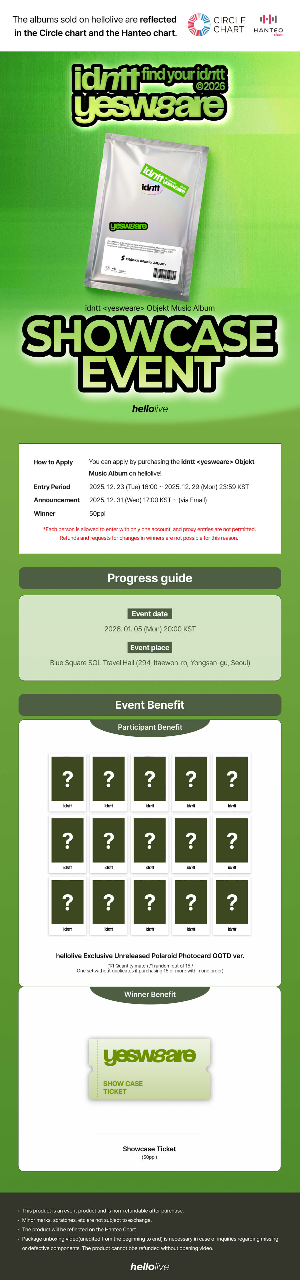 헬로라이브 | hellolive - [SHOWCASE EVENT] idntt <yesweare> Objekt