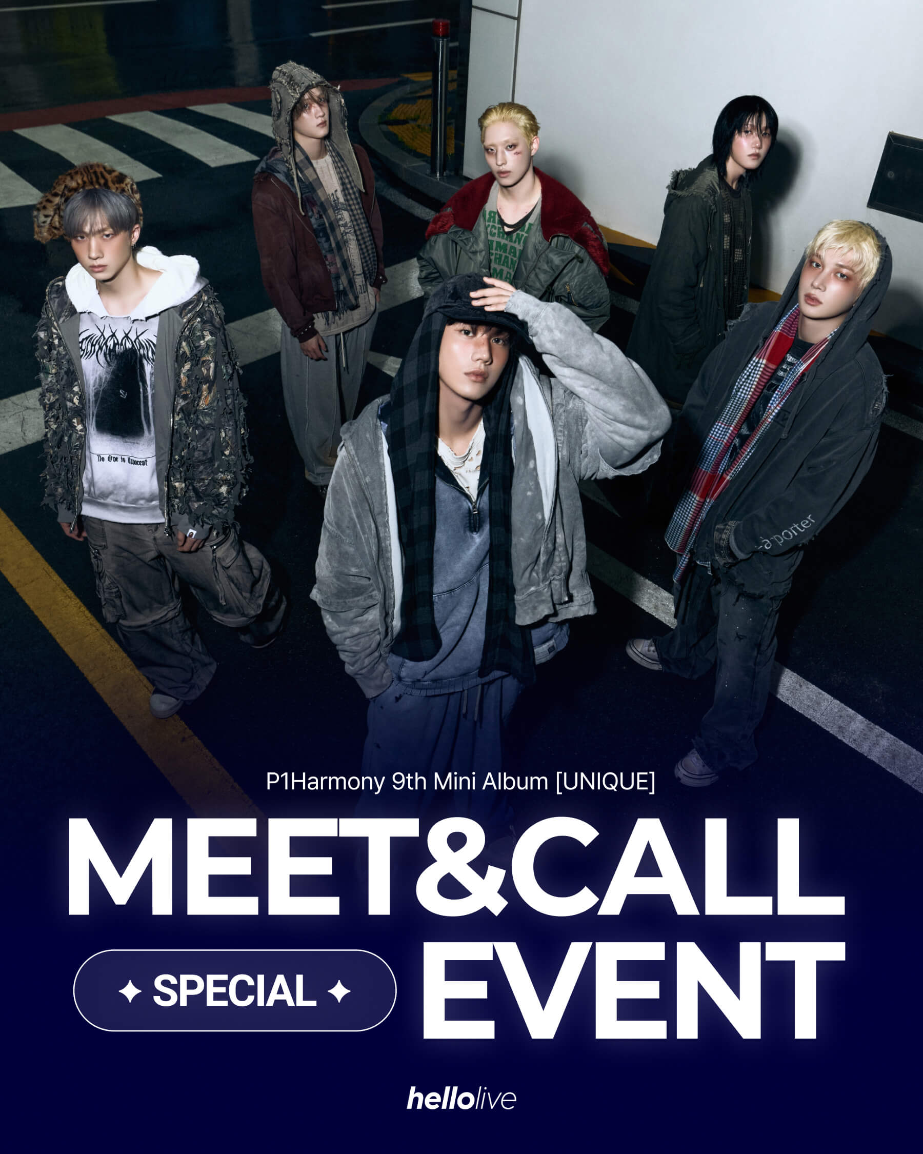 [대면 팬사인회] [MEET&CALL EVENT 2] P1Harmony 9th Mini Album [UNIQUE]
