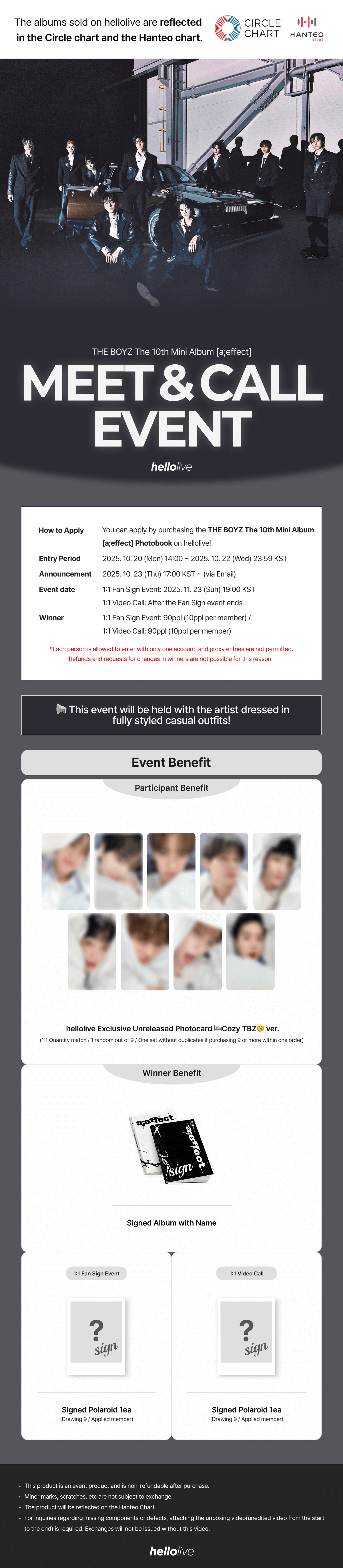 헬로라이브 | hellolive - [MEET&CALL EVENT 3] THE BOYZ The 10th Mini Album  [a;effect]