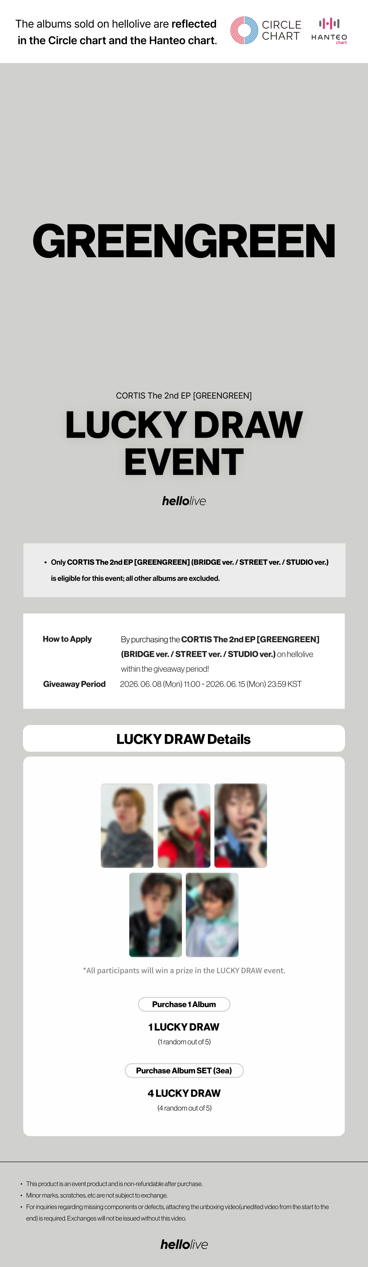 헬로라이브 | hellolive - [LUCKY DRAW EVENT 2] CORTIS The 2nd EP