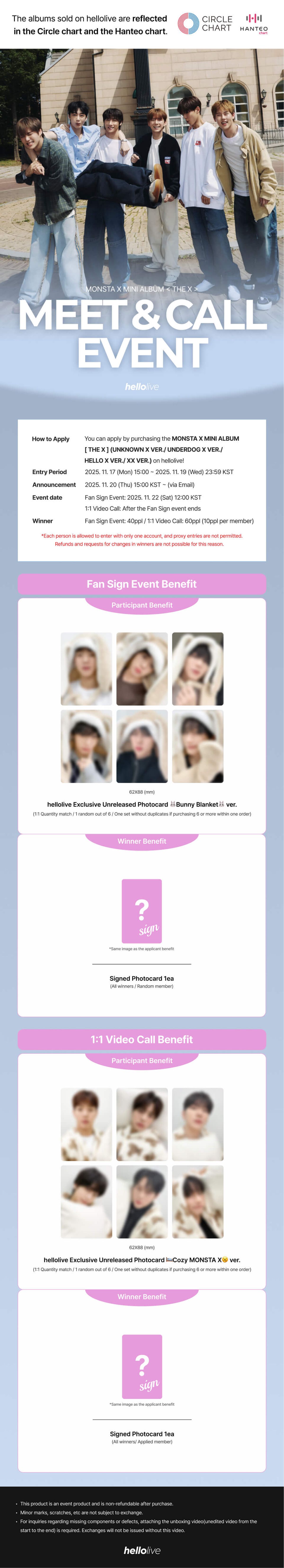 헬로라이브 | hellolive - [MEET&CALL EVENT 2] MONSTA X MINI ALBUM [THE X]