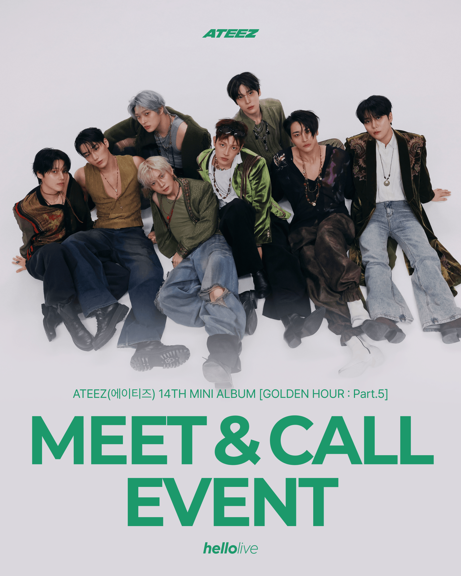 FANSIGN [MEET&CALL EVENT 2] ATEEZ(에이티즈) 14TH MINI ALBUM [GOLDEN HOUR : Part.5]