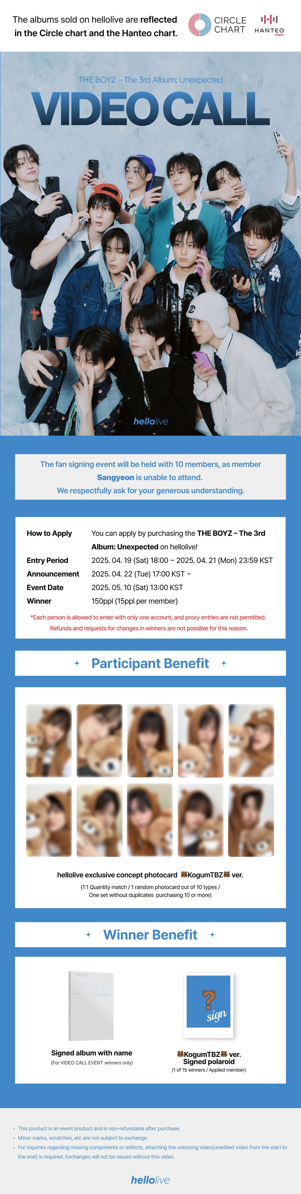 헬로라이브 | hellolive - [VIDEO CALL EVENT 2] THE BOYZ – The 3rd Album:  Unexpected