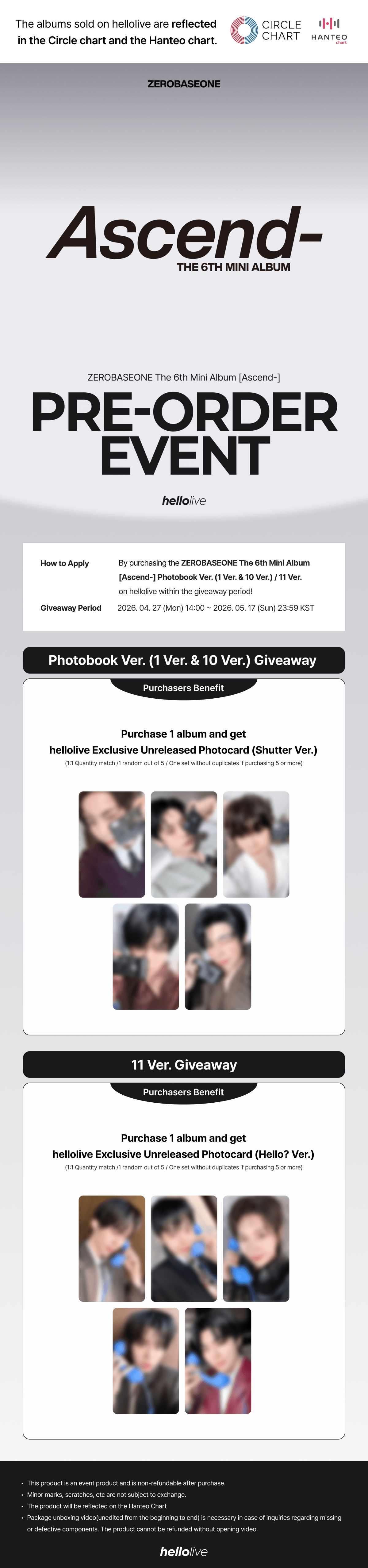 헬로라이브 | hellolive - [PRE-ORDER EVENT] ZEROBASEONE The 6th