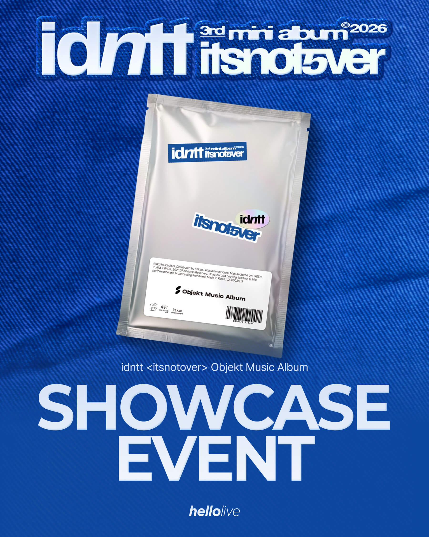idntt itsnotover showcase 新品未開封 5枚 헬로라이브 | hellolive - [SHOWCASE EVENT] idntt <itsnotover