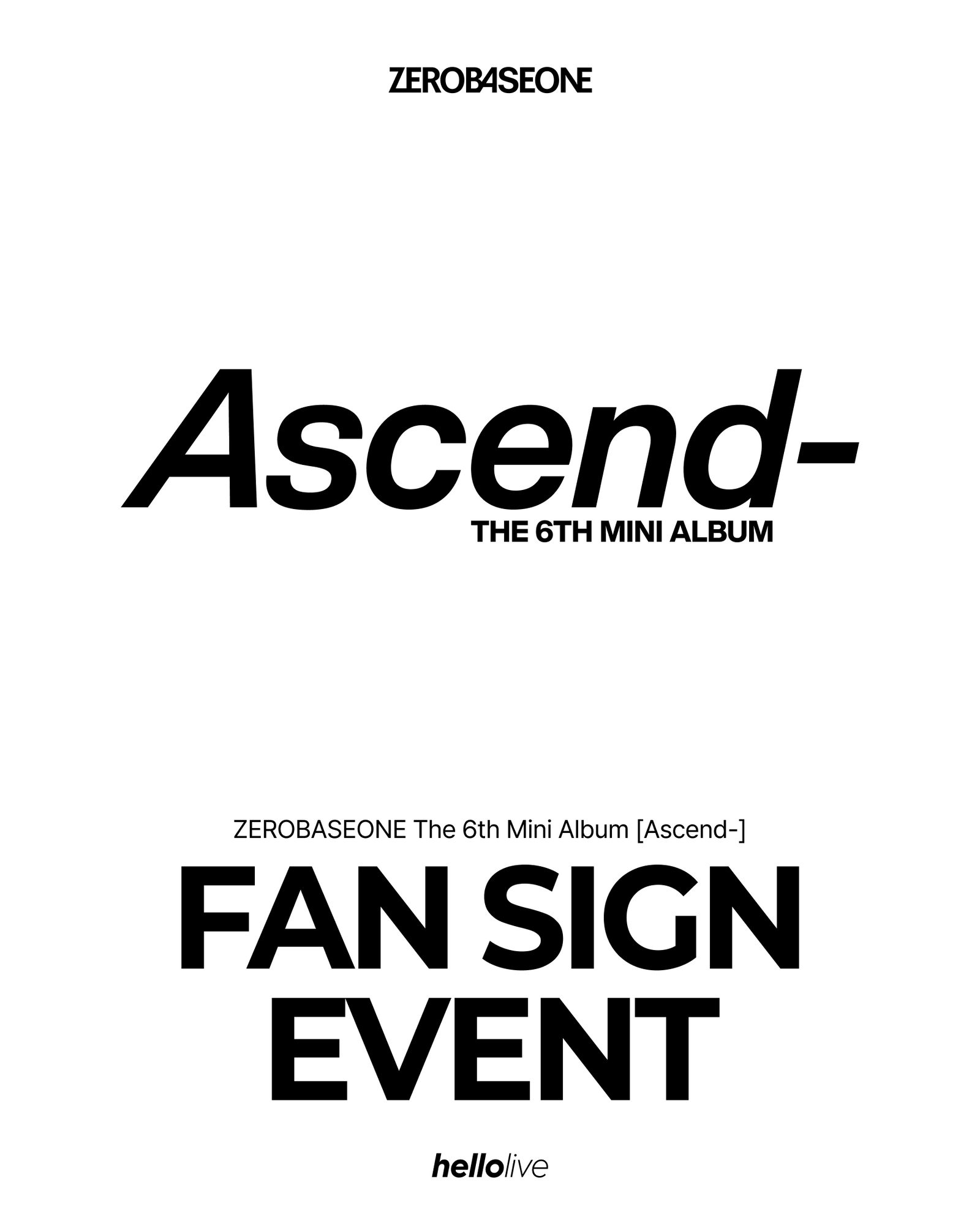 헬로라이브 | hellolive - [FAN SIGN EVENT] ZEROBASEONE The 6th Mini