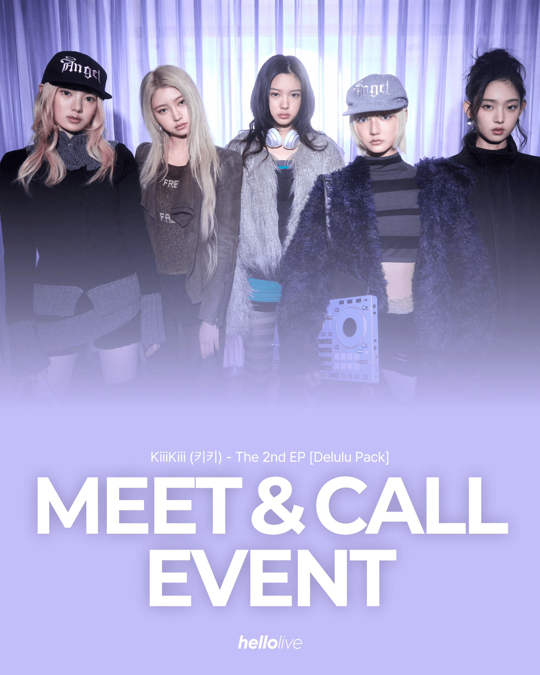 [FANSIGN] [MEET&CALL EVENT 2] KiiiKiii (키키) - The 2nd EP [Delulu Pack]