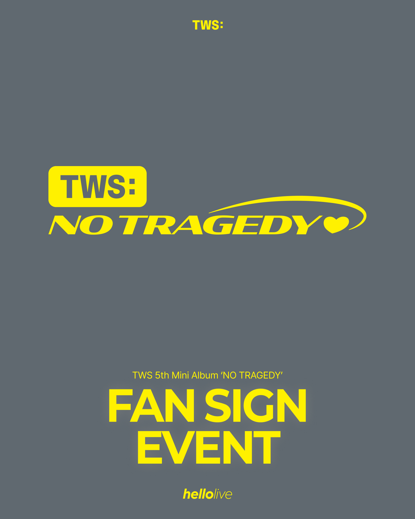 헬로라이브 | hellolive - [FAN SIGN EVENT] TWS 5th Mini Album 'NO