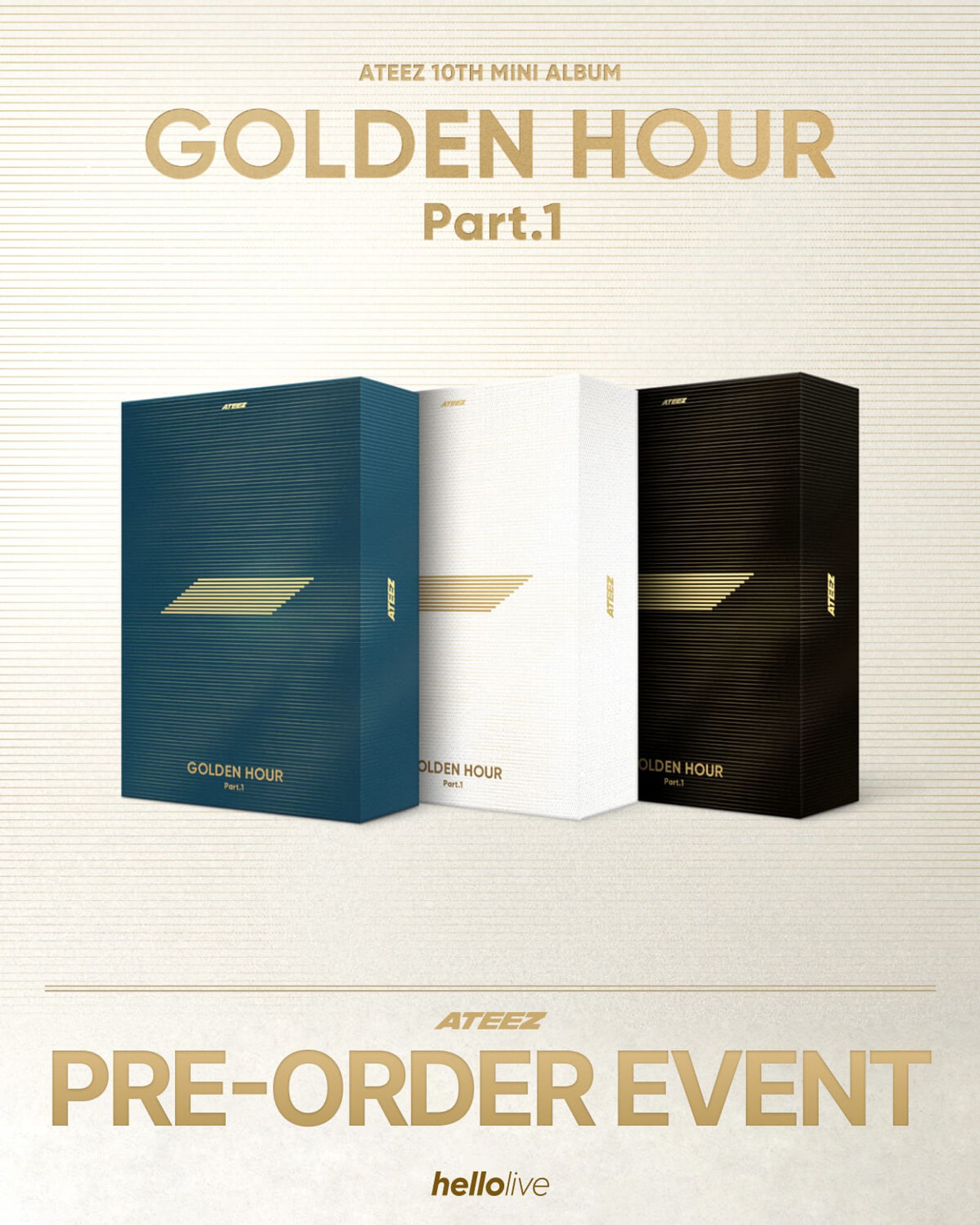 헬로라이브 | hellolive - [PRE-ORDER EVENT] ATEEZ GOLDEN HOUR 10TH 