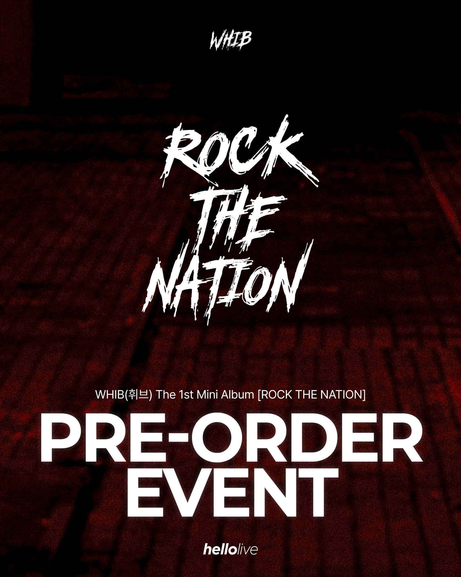 WHIB Rock the nation イジョン 当選者特典 サイン ポラ Signed] WHIB - 1st MINI ALBUM : ROCK THE NATION (Random) – hello82