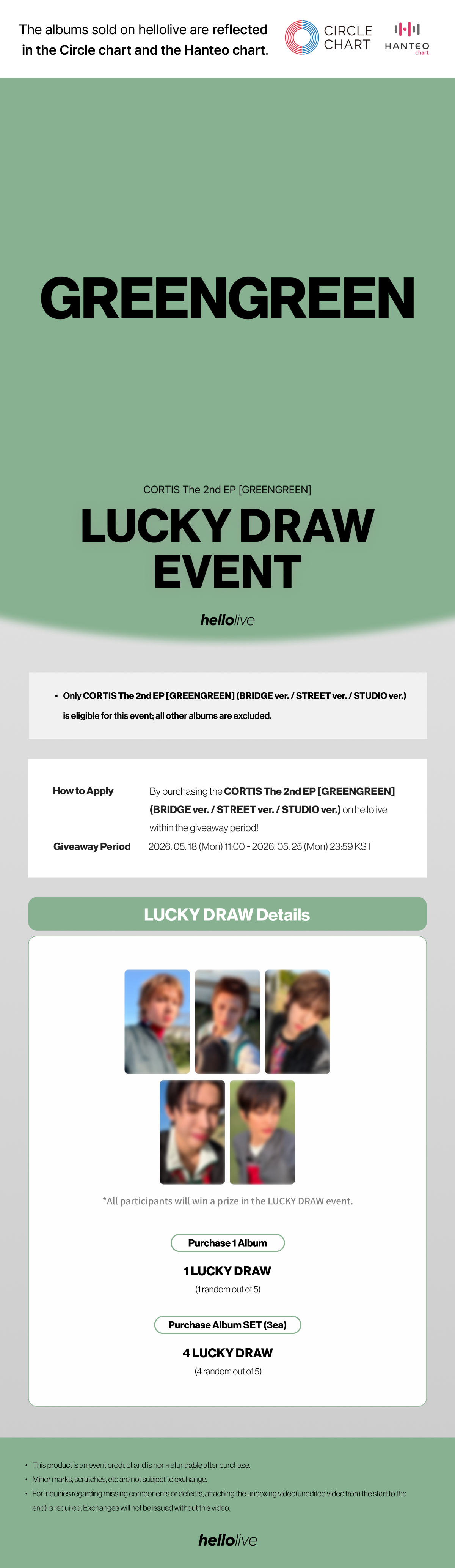 헬로라이브 | hellolive - [LUCKY DRAW EVENT] CORTIS The 2nd EP